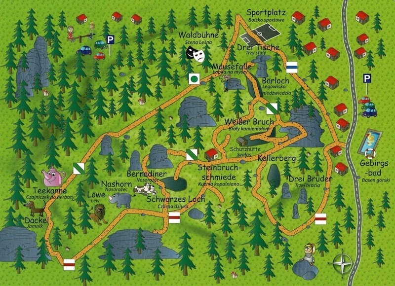 Wanderung im Steinzoo