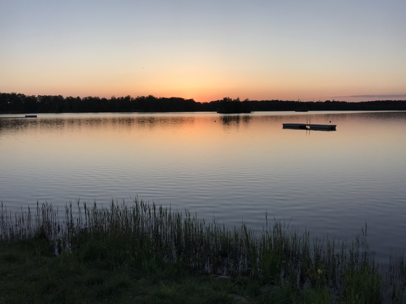 Kiebitzsee am Abend