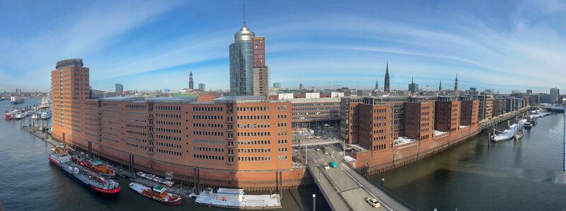 Blick auf Hafen-City