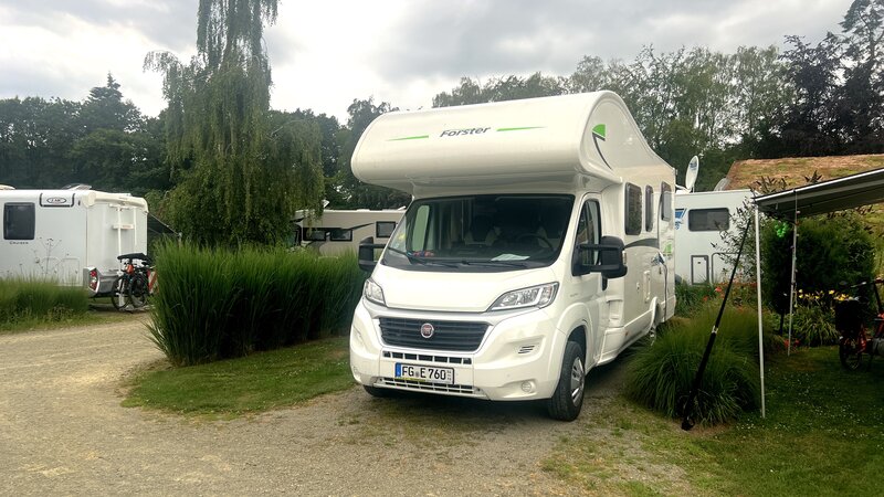 Unser Campingplatz in Duziel...