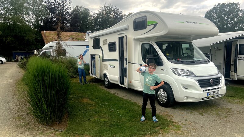Unser Campingplatz in Duziel...