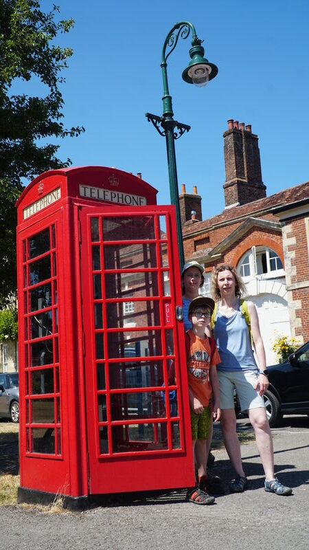 Telefonzelle in der Nähe Salisbury Cathedral