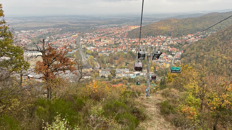 Blick aus dem Sessellift ins Tal
